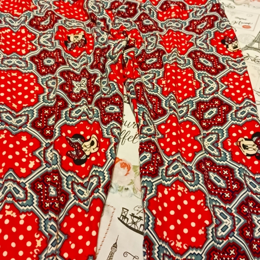 Minnie mouse multi pattern lalaroe leggings